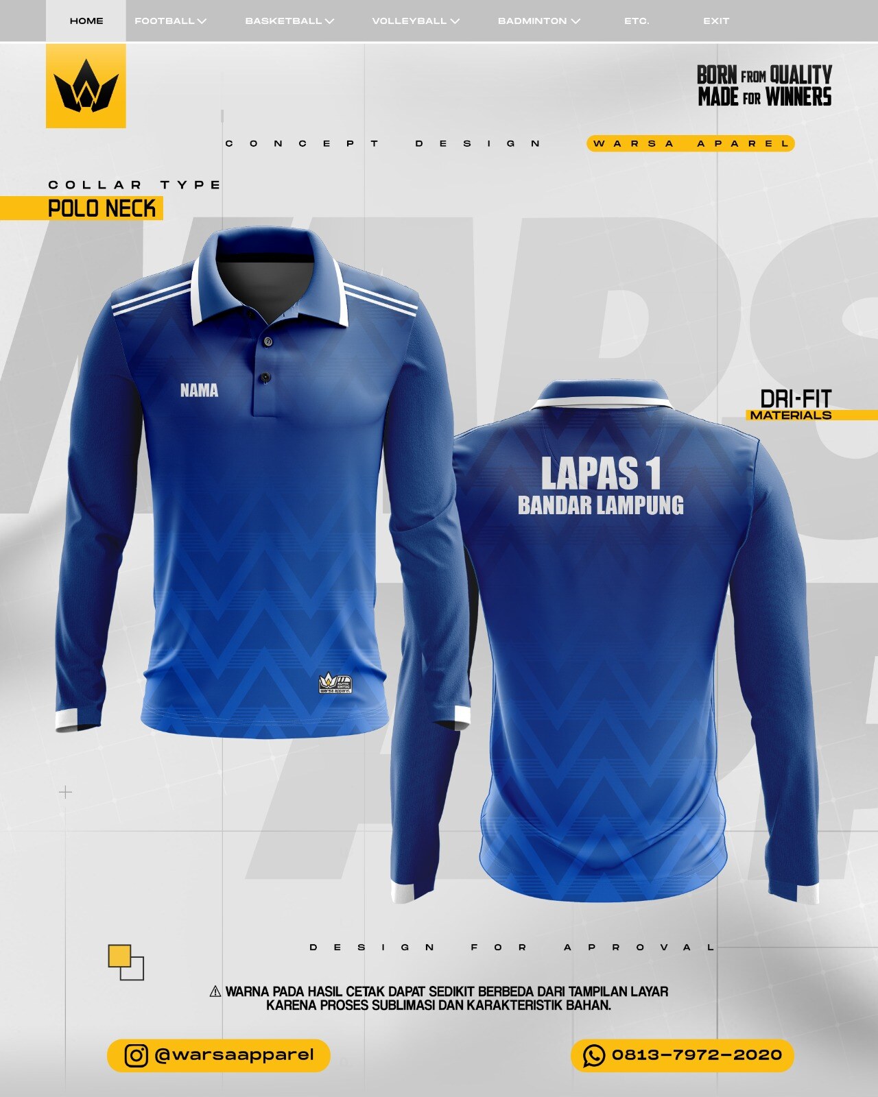 Produk custom Waroeng Sablon 2