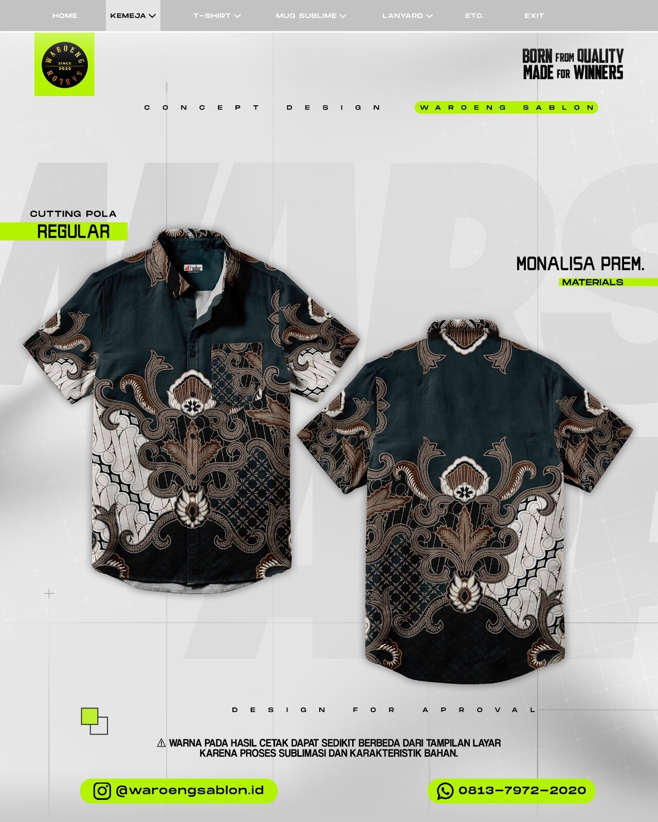 Produk custom Waroeng Sablon 15