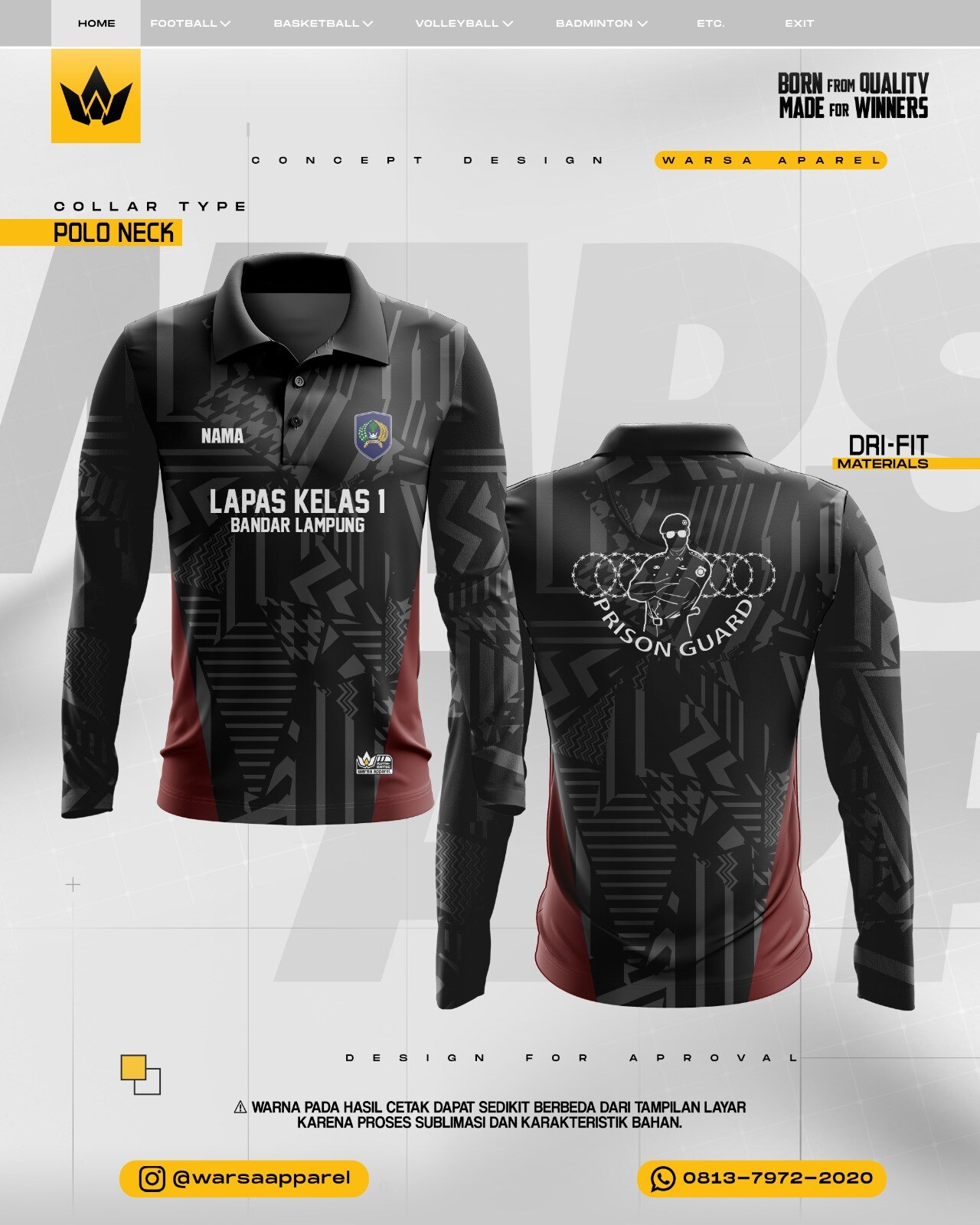 Produk custom Waroeng Sablon 21